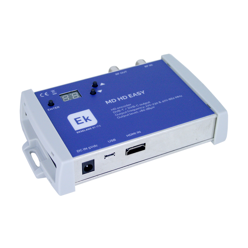 Modulador digital a COFDM. 1 entrada HDMI hasta 1080p. Frecuencias de salida: 170-230MHz + 470- 862MHz