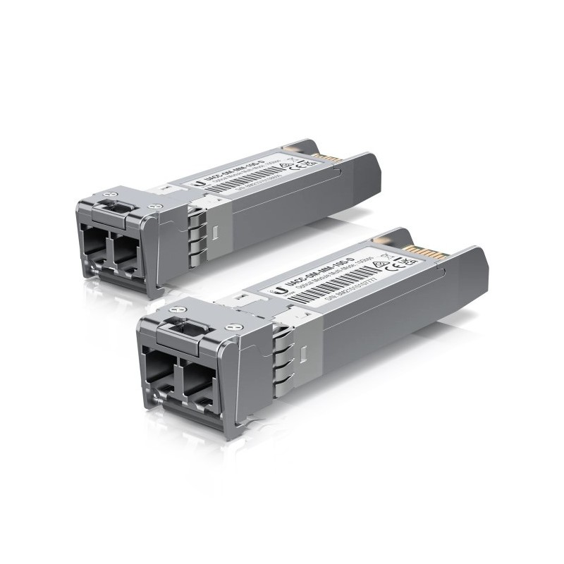 Pack de módulos SFP x2 LC (10Gbps SFP+/300mts/TX 850nm/RX 850nm)
