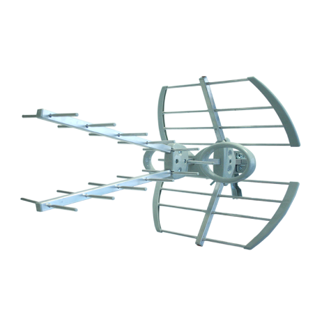 Antena 5G UHF pasiva  (470 - 694 MHz) con conector F.G: 13,5dB.