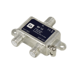 Distribuidor de 2 salidas 5-2400Mhz con Paso de Corriente