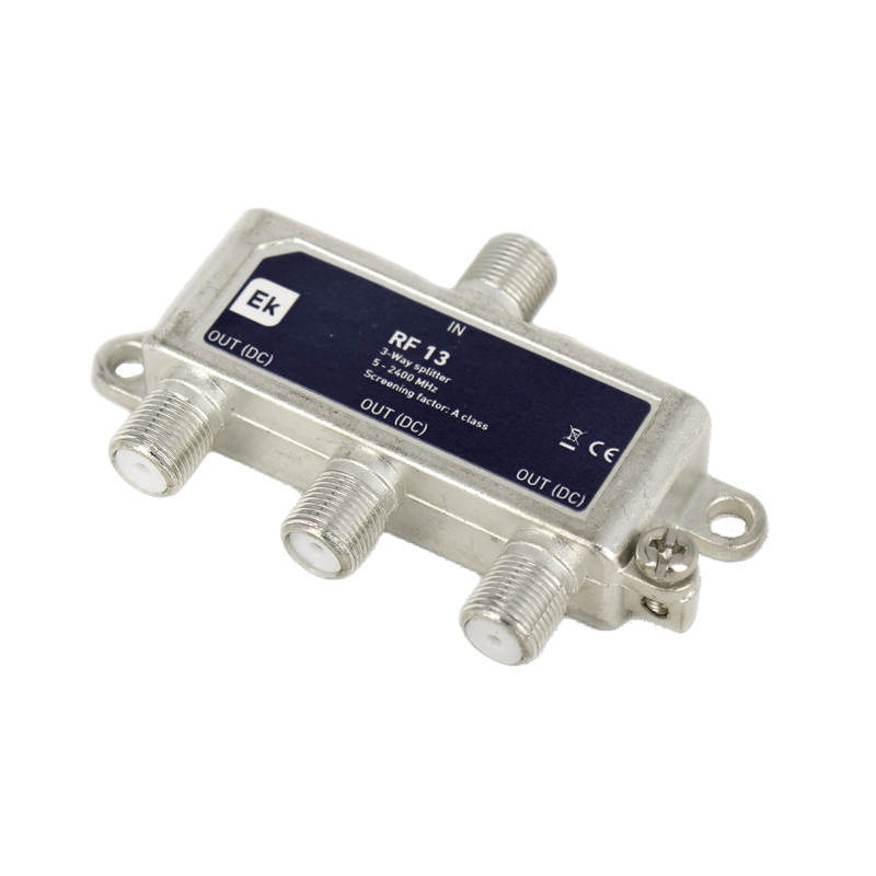 Distribuidor de 3 salidas 5-2400Mhz con Paso de Corriente