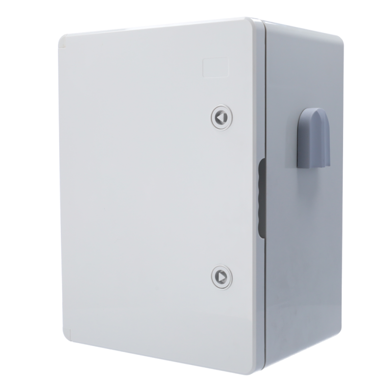 Caja de exterior poliester IP65. Dimensiones 40x30x17cm