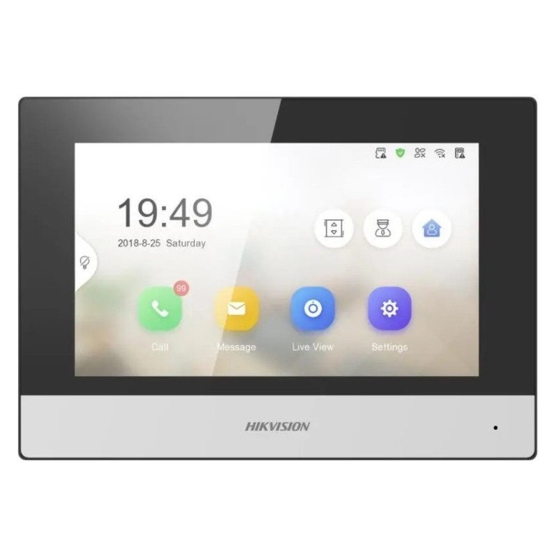 Monitor Videoportero 2 hilos Wifi Hikvision 7". Montaje en superficie
