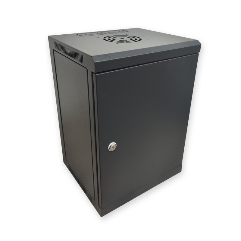 Rack de 10" 9U, F300 / AN350 / AL490 mm, vacío. Montado