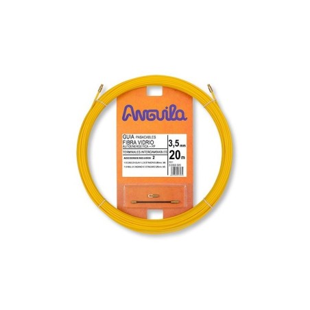 Guía Pasacables Anguila  3,5mm 20mt, Fibra de Vidrio recubierta