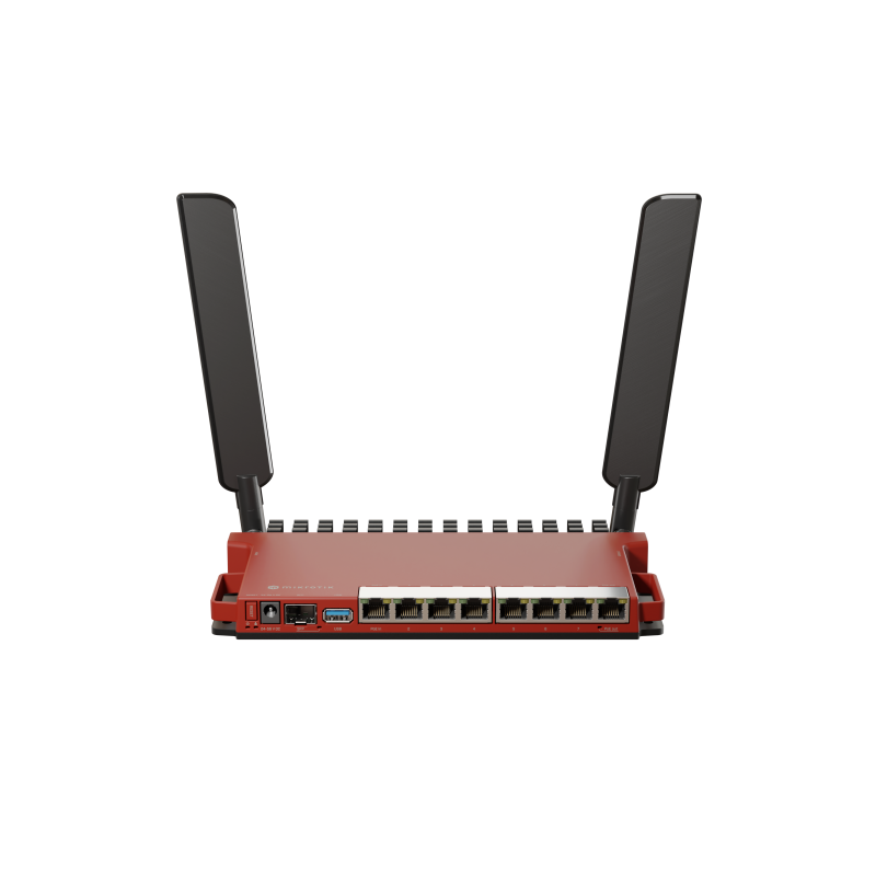 Routerboard WIFI 2 Core a 800Mhz, 512MB RAM, x8 puertos Gb, x1SFP (comptaible con 2.5Gb). Level 5 para RACK
