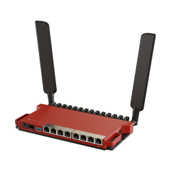 Routerboard WIFI 2 Core a 800Mhz, 512MB RAM, x8 puertos Gb, x1SFP (comptaible con 2.5Gb). Level 5 para RACK