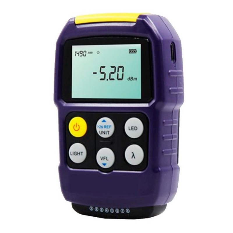 Medidor de potencia óptica, Localizador de fallos y Tester. Ethernet. Herramienta de bolsillo