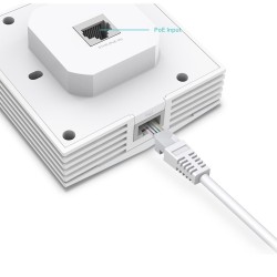 AP de hotel AX3000 WIfi 6 2.4/5Ghz para pared (86x86cm), 22dBm, antenas 3dBi/5 dBi, x2 Gb