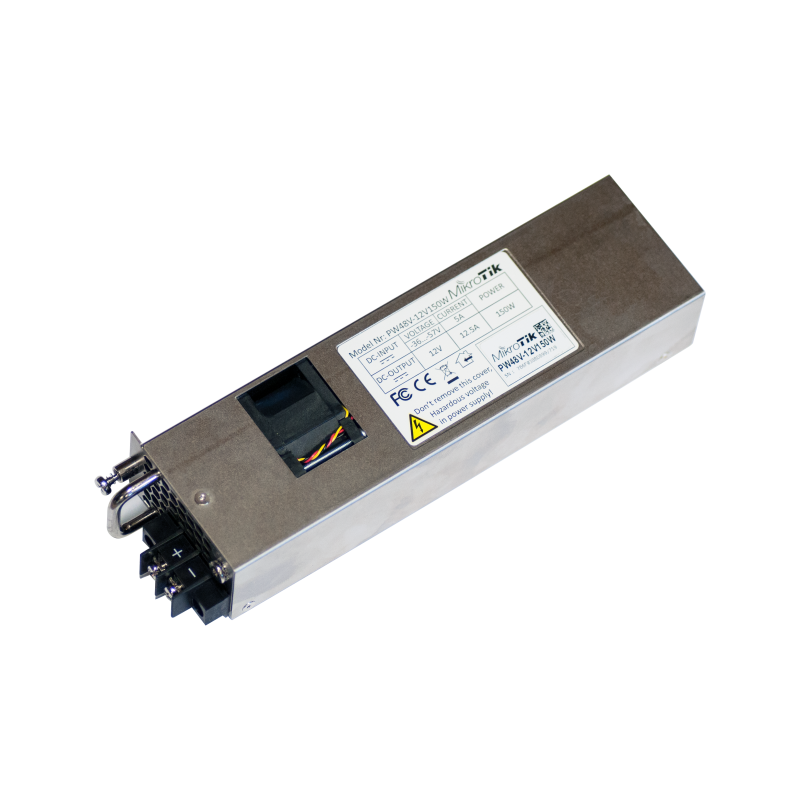 Fuente Hot Swap (tipo cartucho) de 48v (soporta voltaje de 36 a 57V), para CCR1072, CR2216 y CRS518