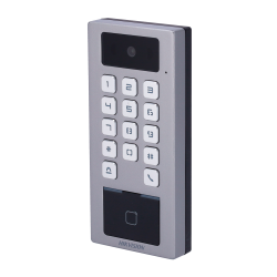 Control de acceso con cámara, IP65, IK09, para supervisión vía smartphone. Lector Mifare y teclado.