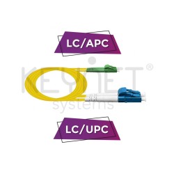 Latiguillo DX LC/APC - LC/UPC, G657A2, SM, 1.9mm, LSZH-FR, 1mts