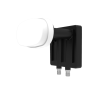 Lnb Twin (2 Receptores), Monoblock 4,3 (Astra 19.2 - Astra 23,5), 55dB, 0,2dB ruido