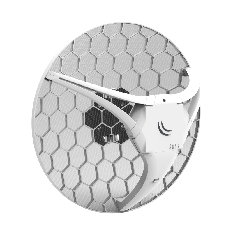 Antena LTE 21dBi, 650MHz, 64MB RAM, 2xLAN (una con PoE-OUT) ranura miniPCI-e, L3. sin modem 4G, slot para SIM