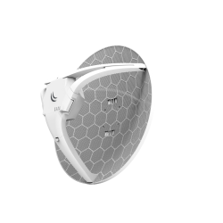 Antena LTE 21dBi, 650MHz, 64MB RAM, 2xLAN (una con PoE-OUT) ranura miniPCI-e, L3. sin modem 4G, slot para SIM