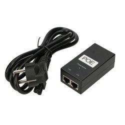 Adaptador POE 24V, 1A, 24W. Gigabit