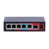 POE extender Switch 802.3af/at/bt 60W. 4x POE out Gb, 1x POE in Gb, 1xSFP