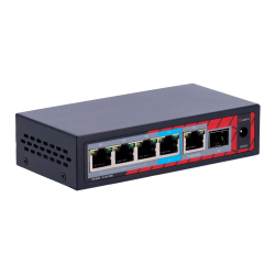 POE extender Switch 802.3af/at/bt 60W. 4x POE out Gb, 1x POE in Gb, 1xSFP