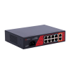 Switch de 8 puertos 10/100 POE 120W, x2 UPLINK Gigabit. Sobremesa