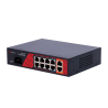 Switch de 8 puertos 10/100 POE 120W, x2 UPLINK Gigabit. Sobremesa