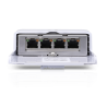 Switch de exterior con 4 puertos GIGABIT POE (x1 POE IN / x3 POE OUT)