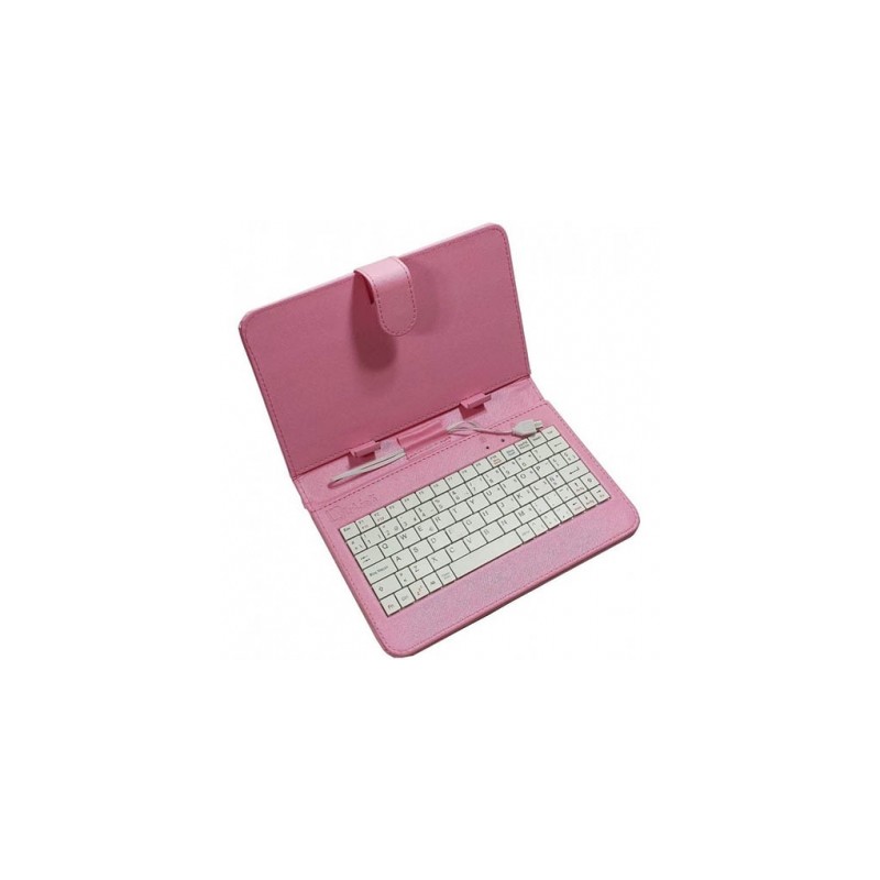 FUNDA UNIVERSAL 7 CON TECLADO L-LINK LL-AT-11-R ROSA
