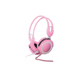 AURICULARES CON MICRO RLM-HP001-F1 ROSA