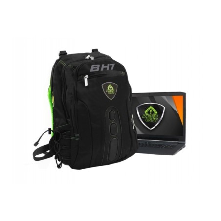 MOCHILA 15,6 GAMING KEEP OUT BACKPACK BK7G BLACK-GREEN