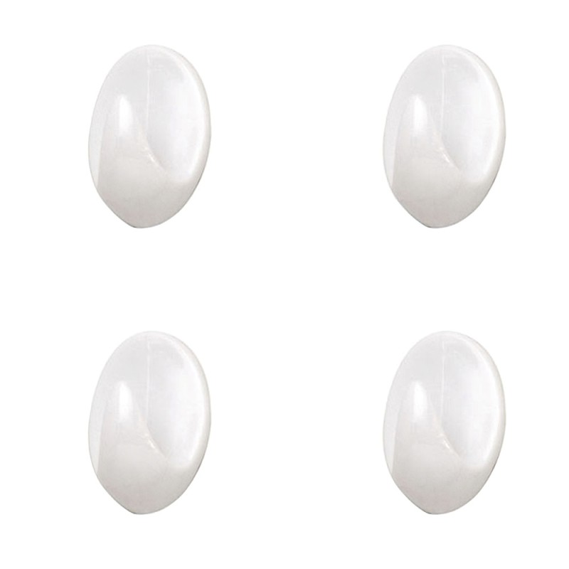 Colgador Oryx Blanco Pequeño (Blister 4 Unidades ) Adhesivo