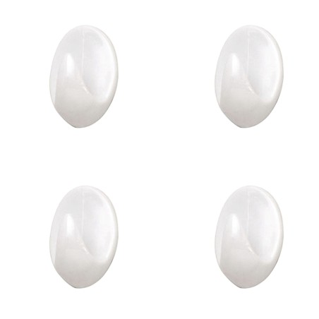 Colgador Oryx Blanco Pequeño (Blister 4 Unidades ) Adhesivo