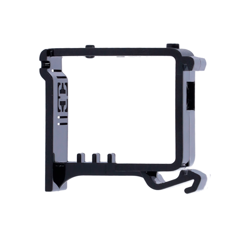 Soporte para carriles DIN. Compatible con AJ-RELAY y Compatible con AJ-WALLSWITCH. Color negro