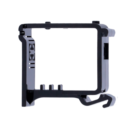 Soporte para carriles DIN. Compatible con AJ-RELAY y Compatible con AJ-WALLSWITCH. Color negro