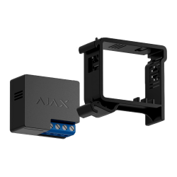 Soporte para carriles DIN. Compatible con AJ-RELAY y Compatible con AJ-WALLSWITCH. Color negro