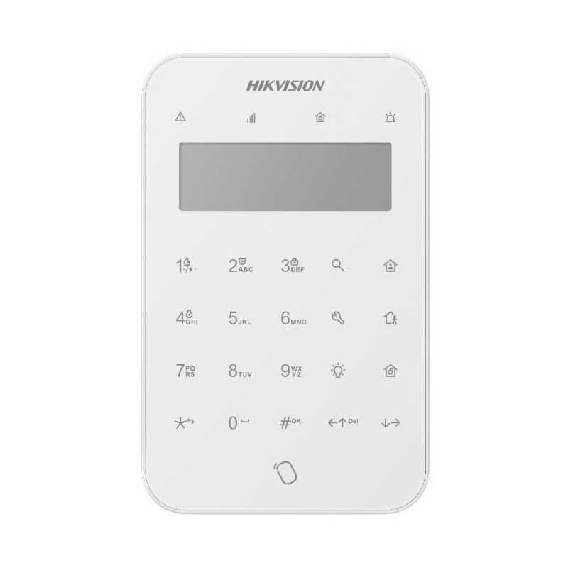 Teclado inalámbrico con lector RFID para central Hikvision AX PRO