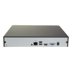 NVR 4ch IP hasta 8Mpx, 64Mbps, H.265+, 1 HDD