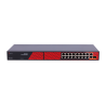 Switch de 16 puertos 10/100 POE, 300W, x2 puertos Gigabit, x2 SFP.
