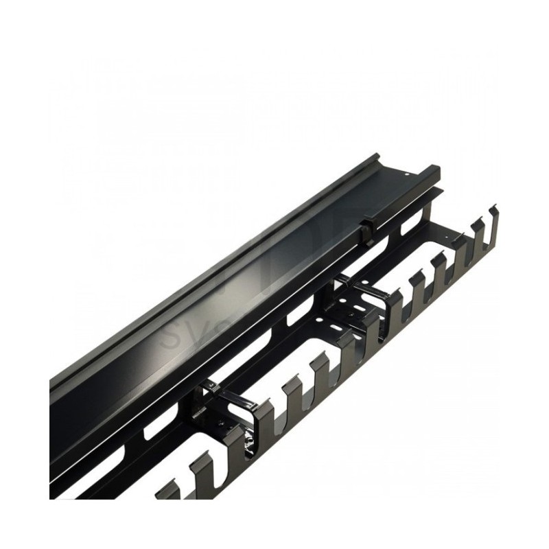 Organizador cables metálico 19" para montaje vertical en los laterales de racks con ancho 800mm