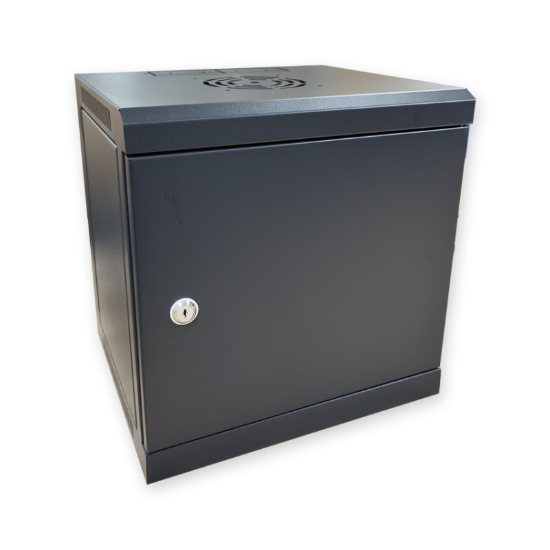 Rack de 10" 6U, F300 / AN500 / AL600mm, carga 10kg, vacío. Montado.