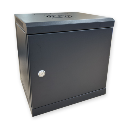 Rack de 10" 6U, F300 / AN500 / AL600mm, carga 10kg, vacío. Montado.