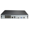 NVR 8ch IP PoE hasta 8Mpx, 64Mbps, UltraH.265, 1 HDD