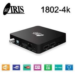 Receptor Android SAT (S2), 4K UHD, H.265, 1 Lector tarjetas, Wifi integrado, IR