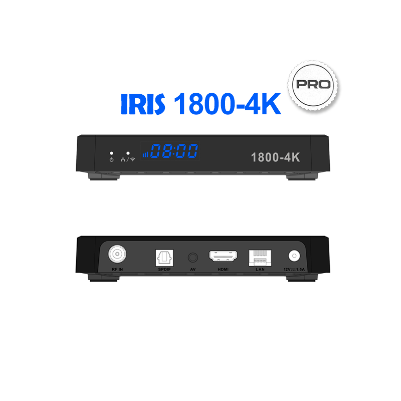 Receptor Android SAT (S2), 4K UHD, H.265, Wifi integrado, IR