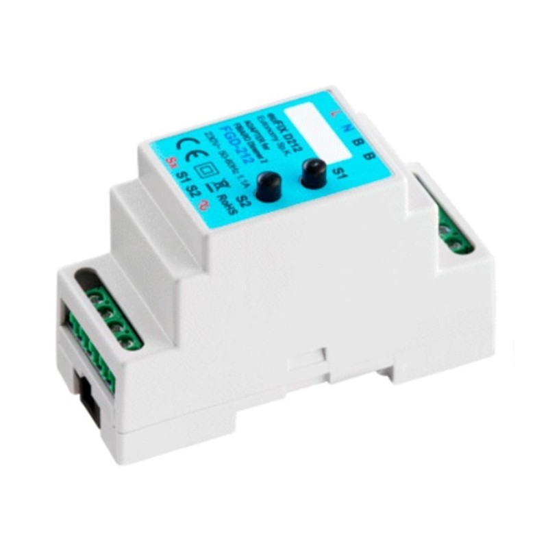 Adaptador carril DIN con botón para FIBARO Dimmer 2 FGD-212