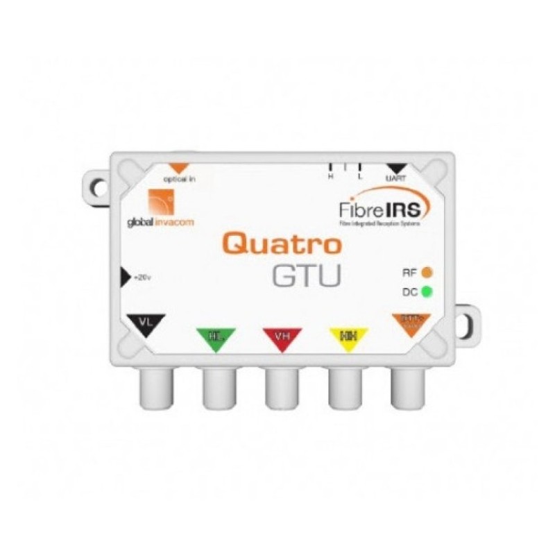 Conversor de Fibra Óptica a 4 polaridades, MDEU4. MKIII. Global Invacom