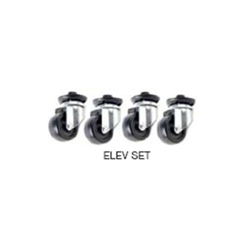 Kit de elevación (4 pies + 4 ruedas) para Racks