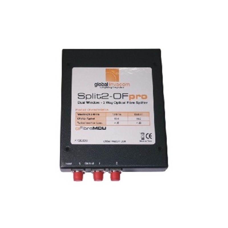 Distribuidor óptico 1 entrada y 2 salidas. Global Invacom F700336