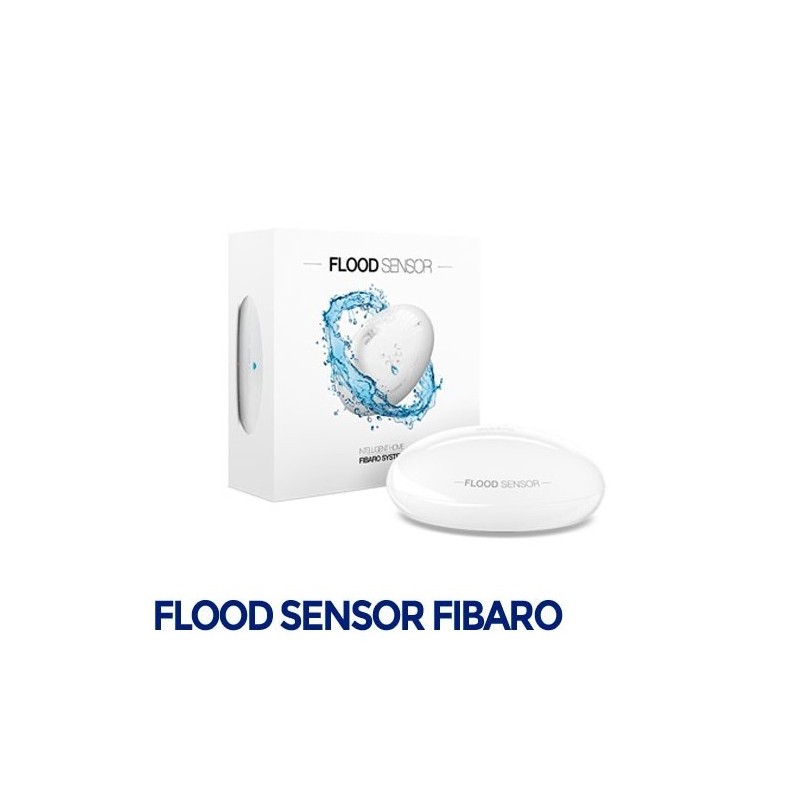 Fibaro Flood Sensor Multisensor Zwave Plus de inundación, inclinación, temperatura e intrusión