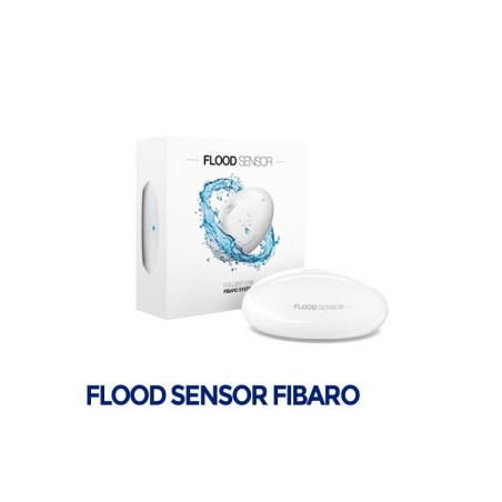 Fibaro Flood Sensor Multisensor Zwave Plus de inundación, inclinación, temperatura e intrusión