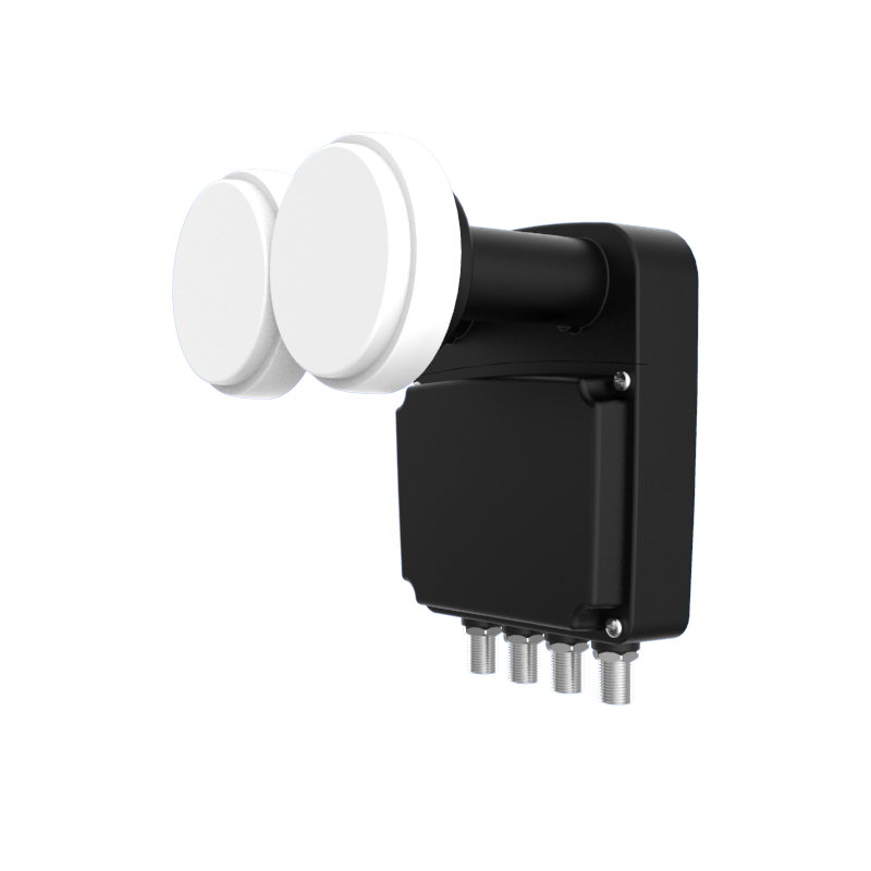 Lnb Quad (4 Receptores), Monoblock 4,3 (Astra 19.2 - Astra 23,5), 55dB, 0,2dB ruido