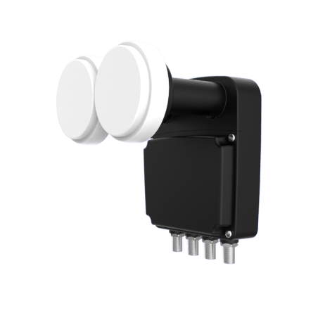 Lnb Quad (4 Receptores), Monoblock 4,3 (Astra 19.2 - Astra 23,5), 55dB, 0,2dB ruido